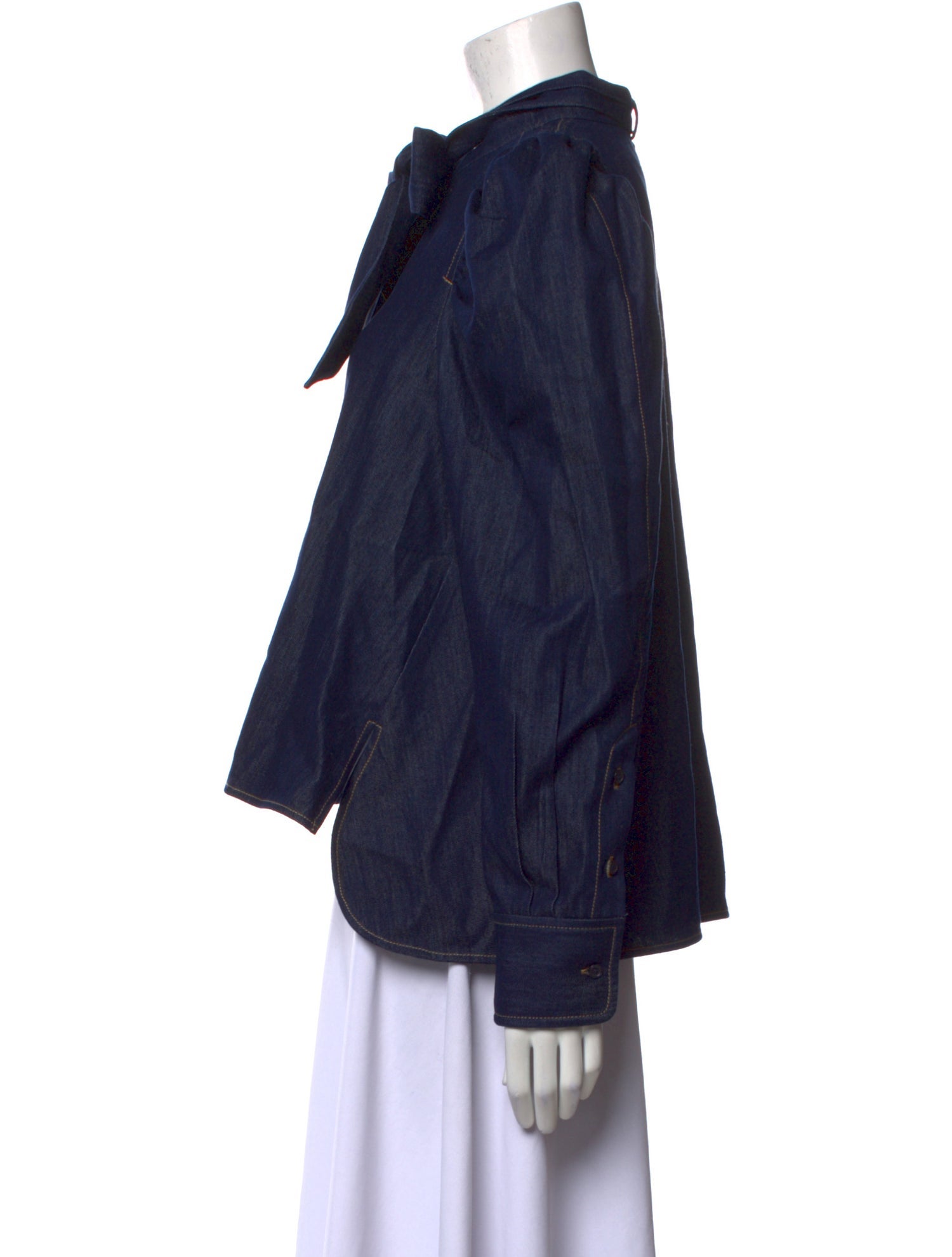 Psophia Mock Neck Long Sleeve Blouse