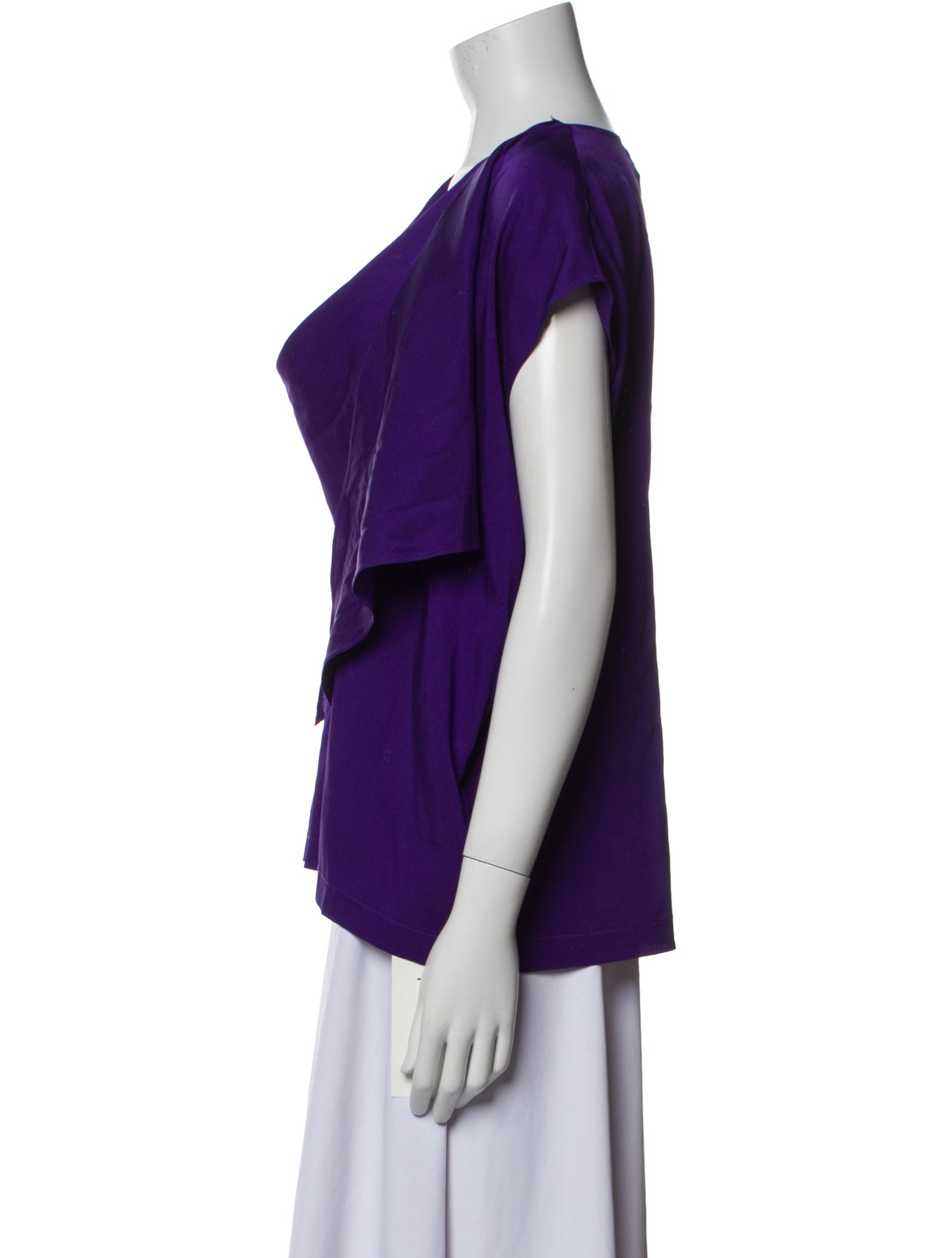 Psophia Silk Cowl Neck Blouse w/ Tags