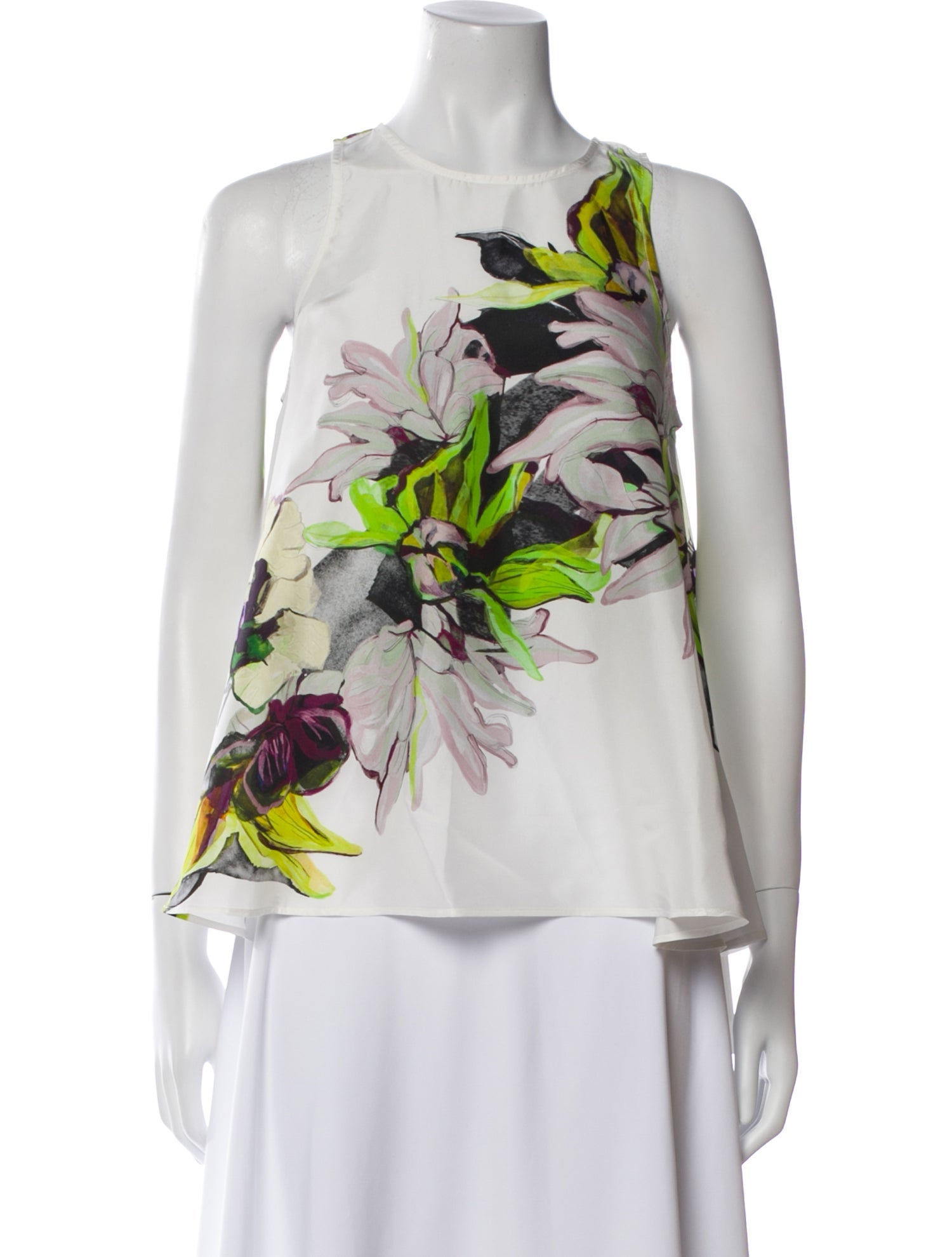 Psophia Silk Floral Print Blouse