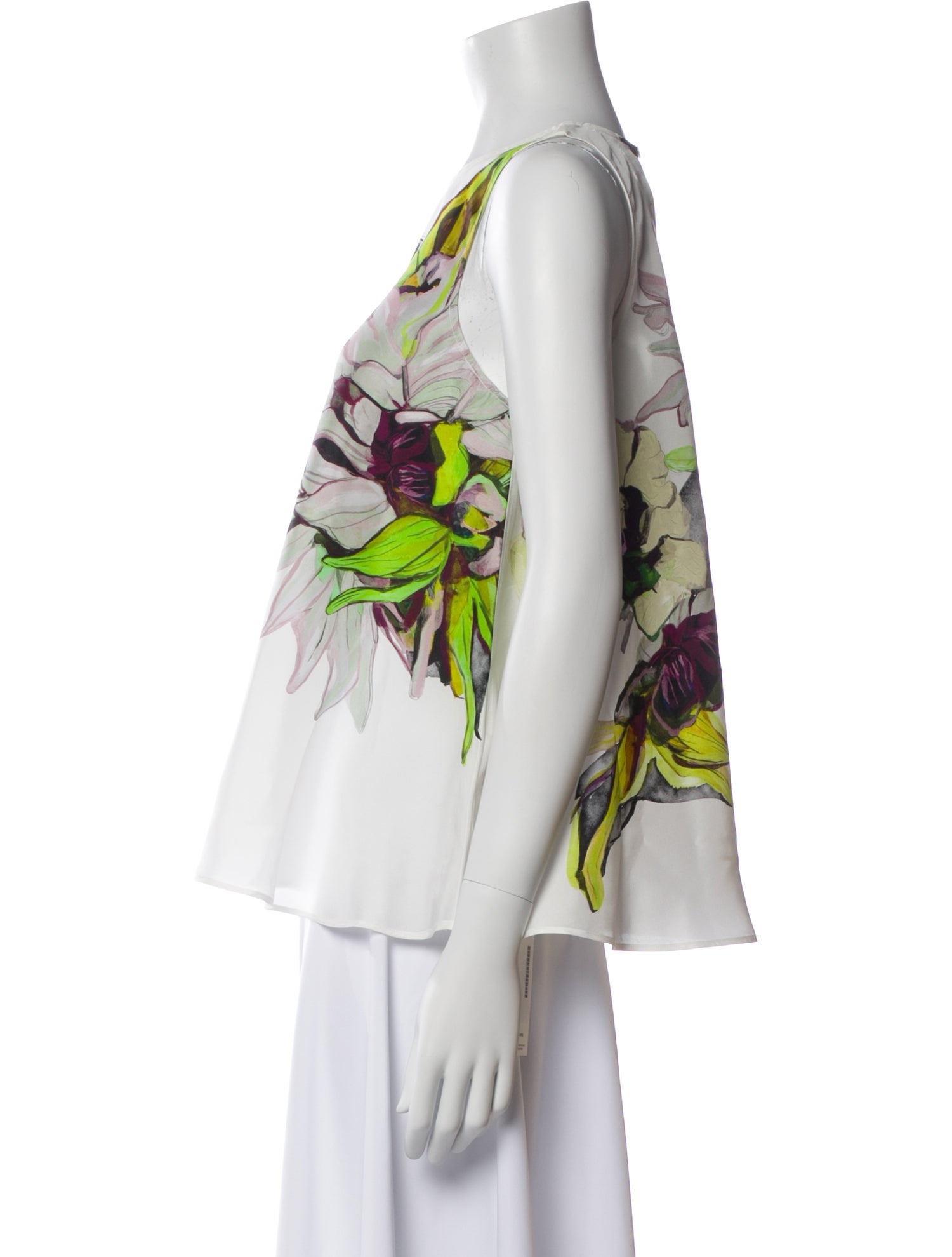 Psophia Silk Floral Print Blouse