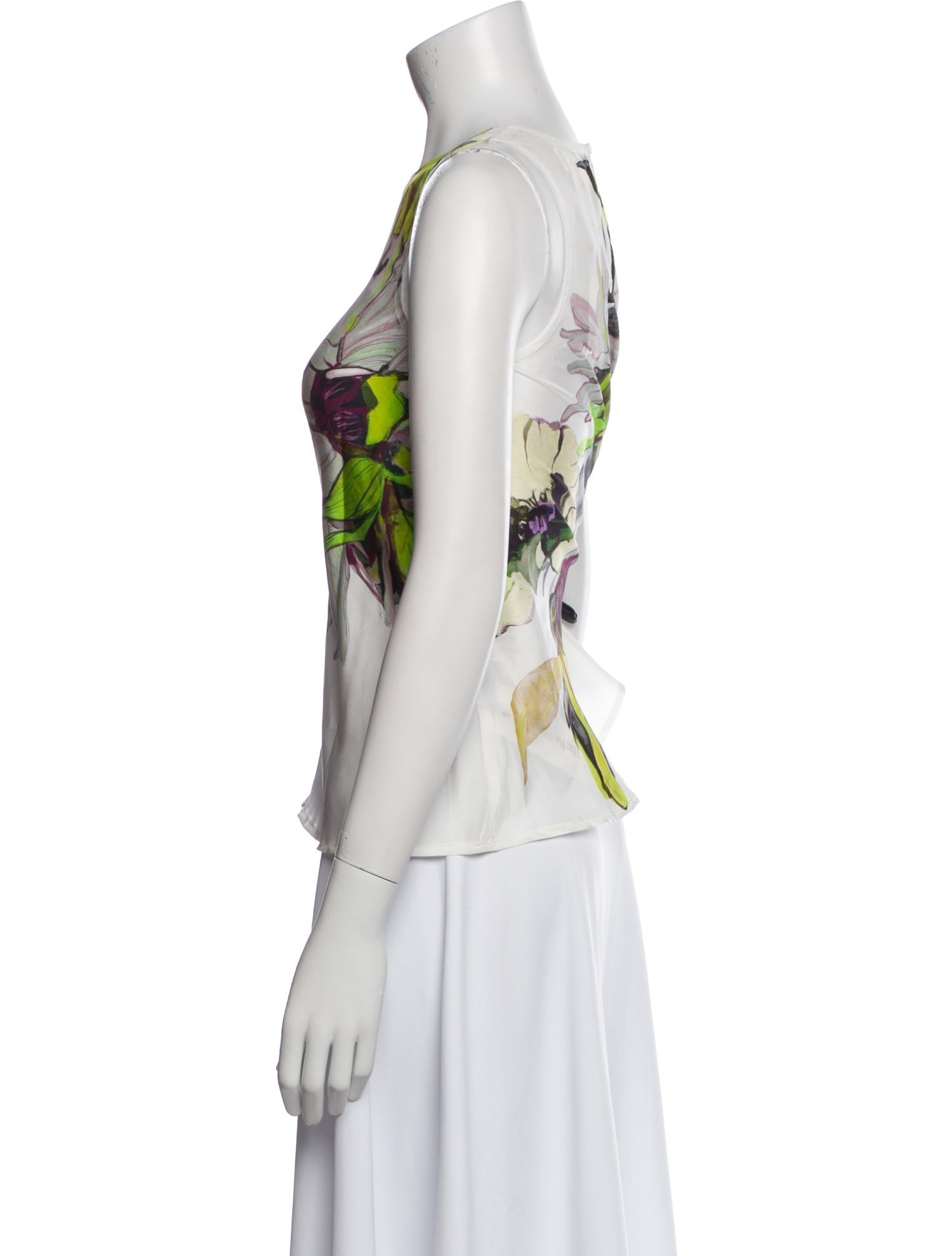 Psophia Silk Floral Print Top w/ Tags