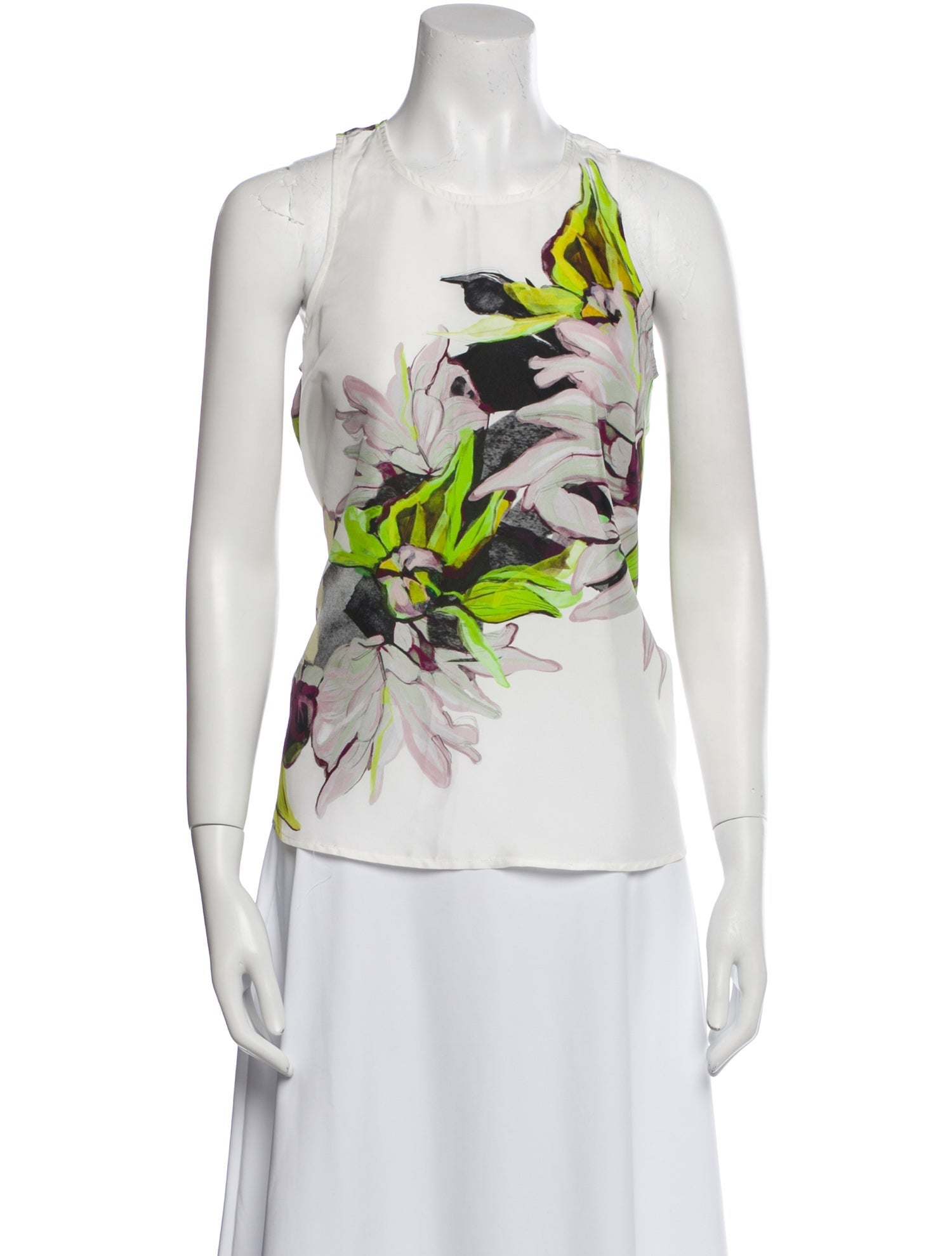 Psophia Silk Floral Print Top w/ Tags
