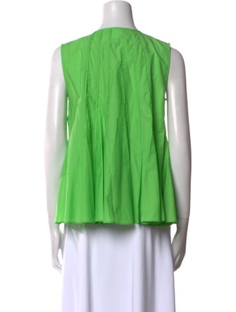 Psophia Crew Neck Sleeveless Blouse