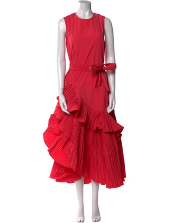 Psophia Crew Neck Long Dress