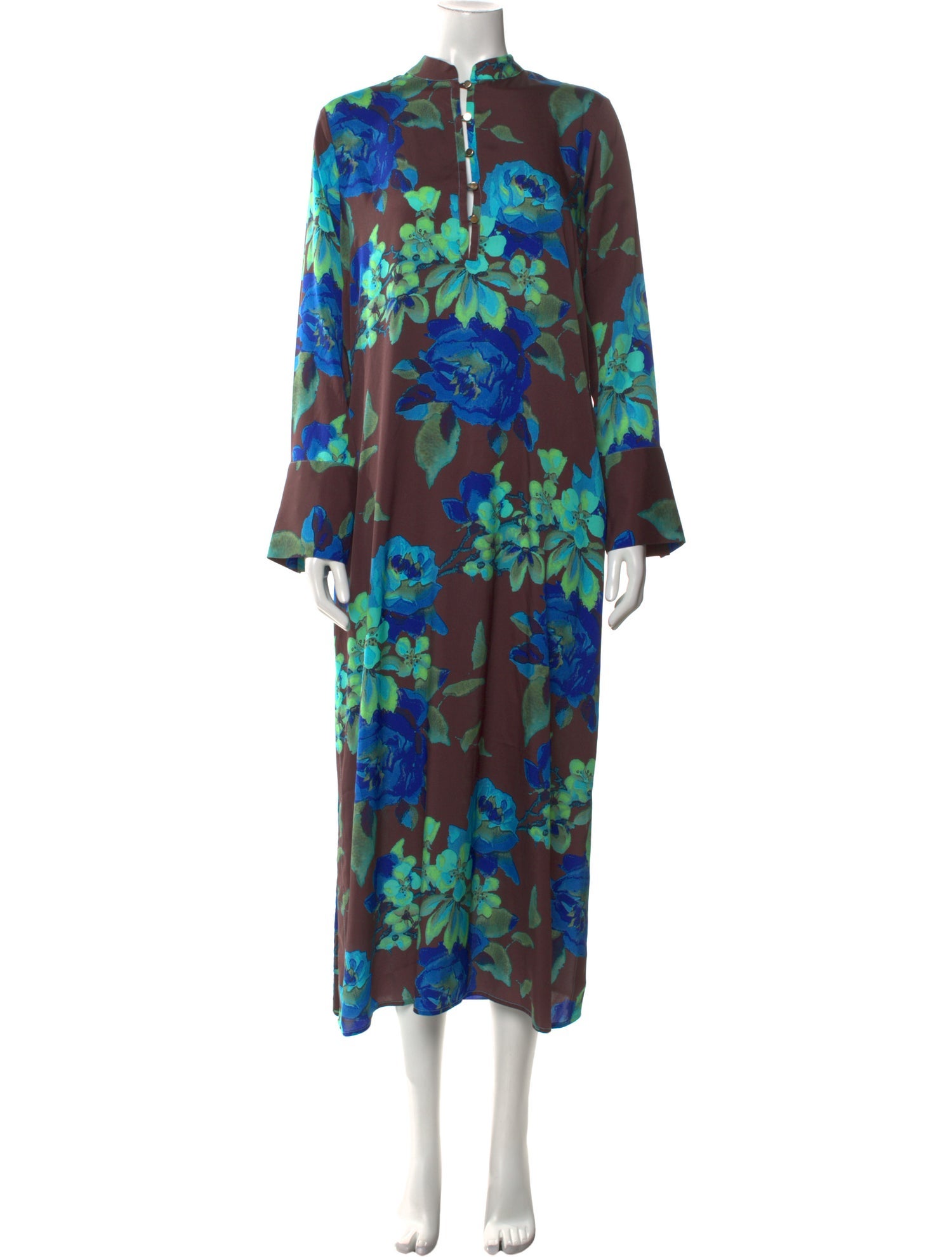 Psophia Silk Long Dress