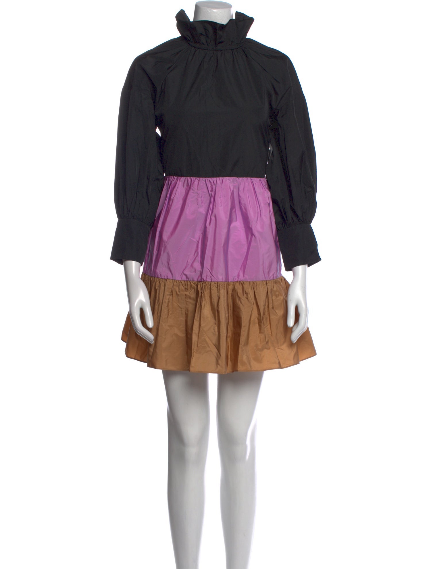 Psophia Mock Neck Mini Dress