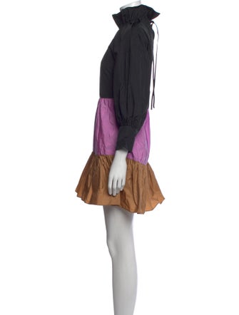 Psophia Mock Neck Mini Dress