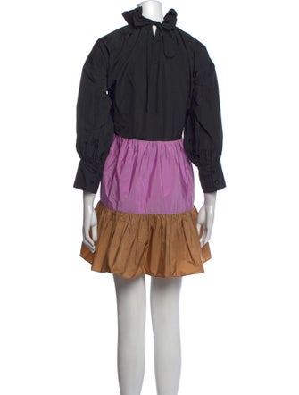 Psophia Mock Neck Mini Dress