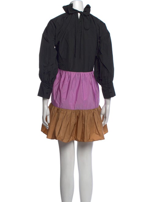 Psophia Mock Neck Mini Dress