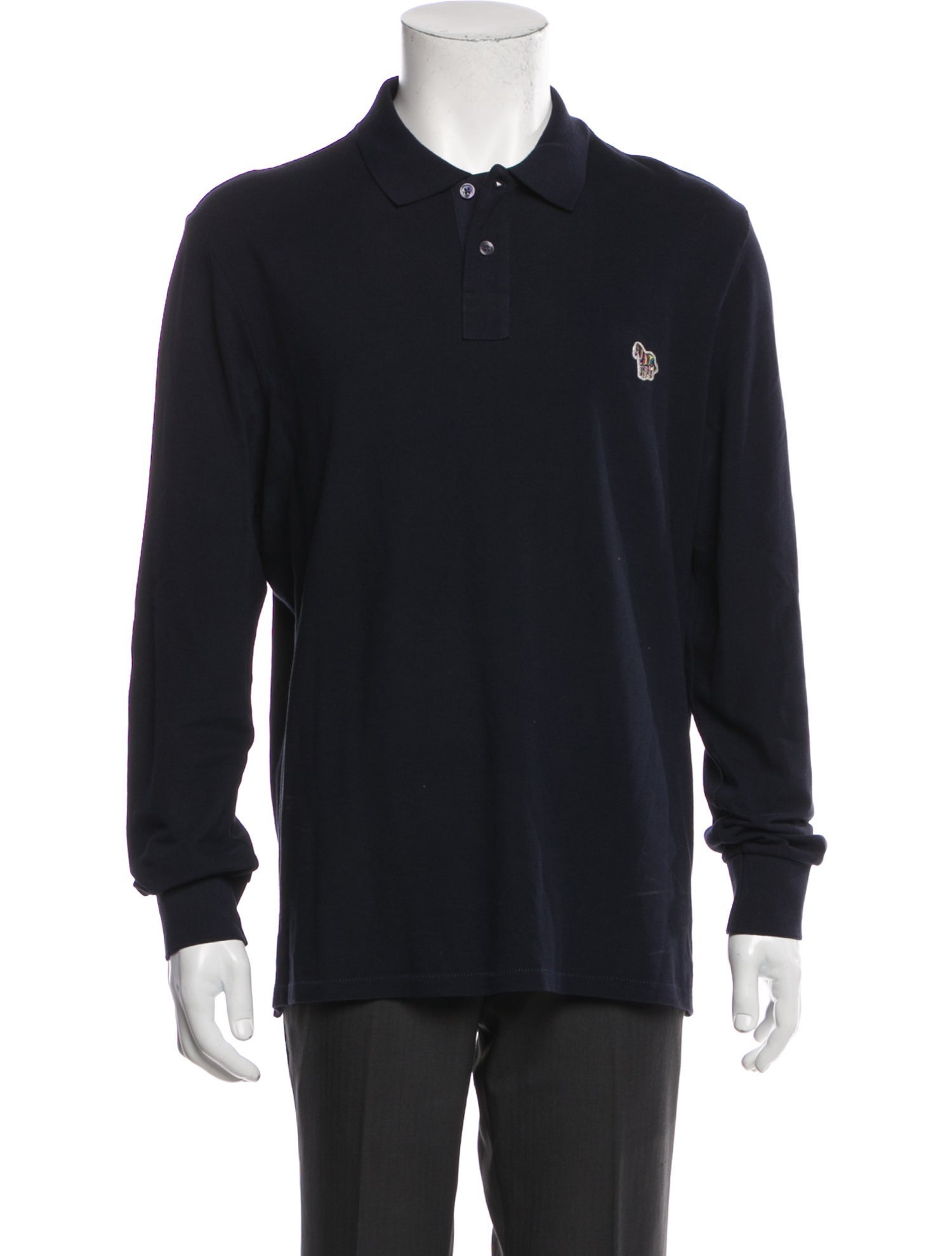 Ps Paul Smith Mock Neck Long Sleeve Polo Sweater