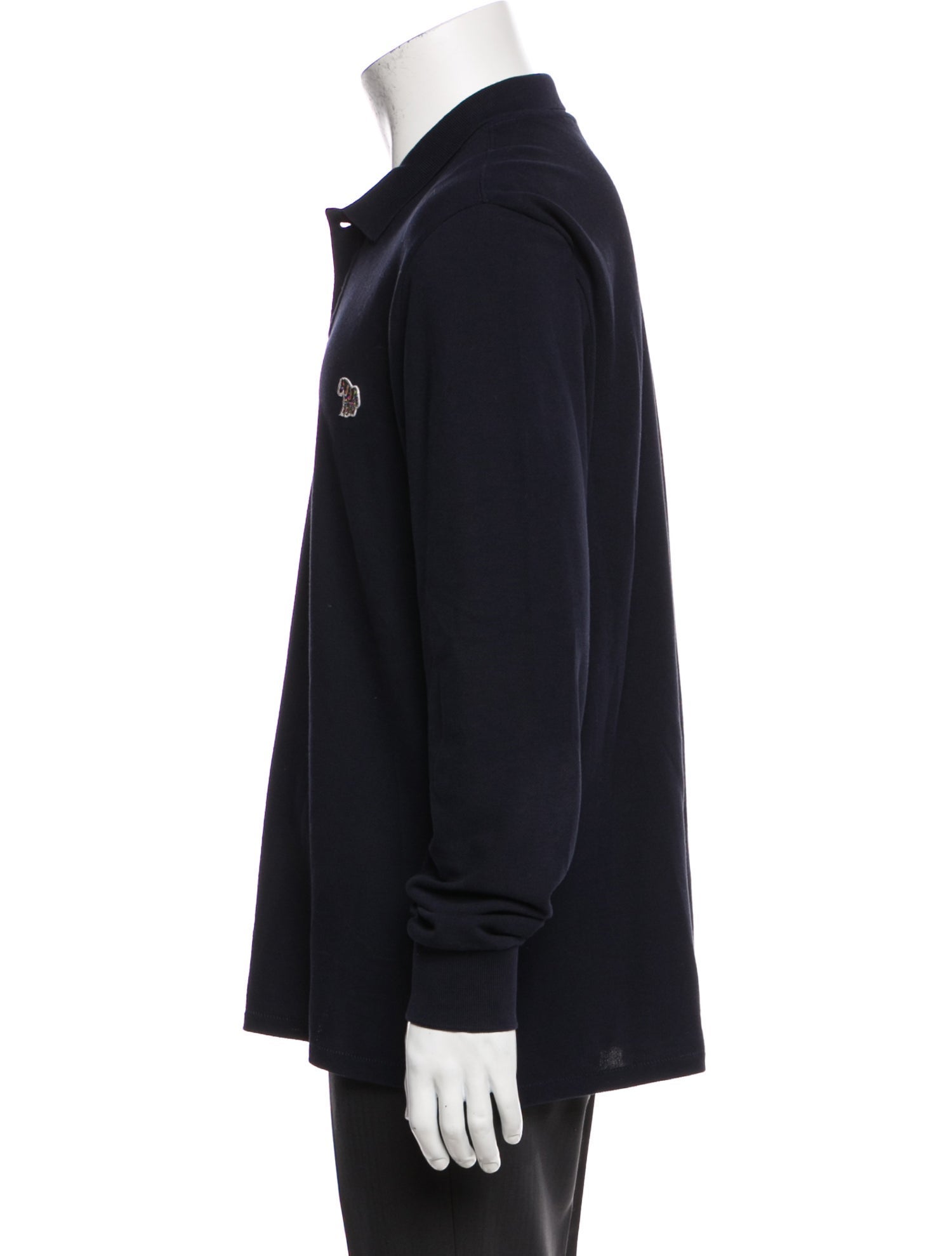 Ps Paul Smith Mock Neck Long Sleeve Polo Sweater