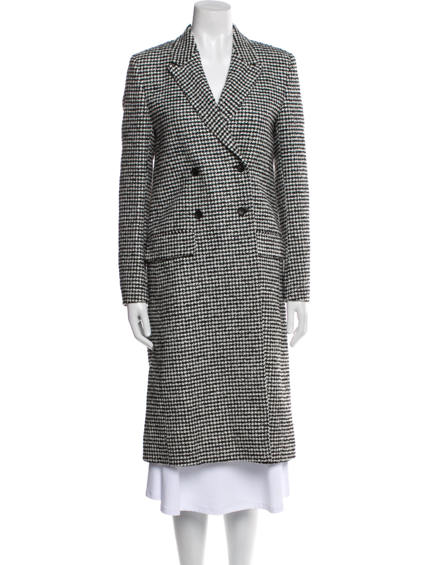 Ps Paul Smith Tweed Pattern Peacoat w/ Tags