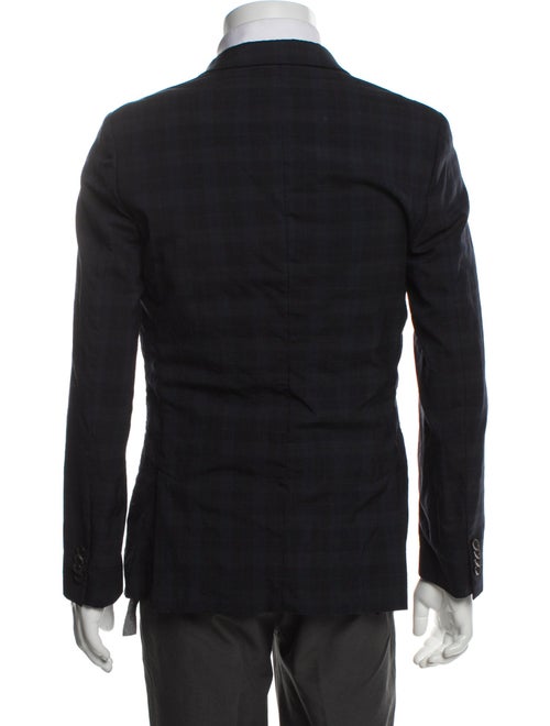 Ps Paul Smith Wool Plaid Print Blazer