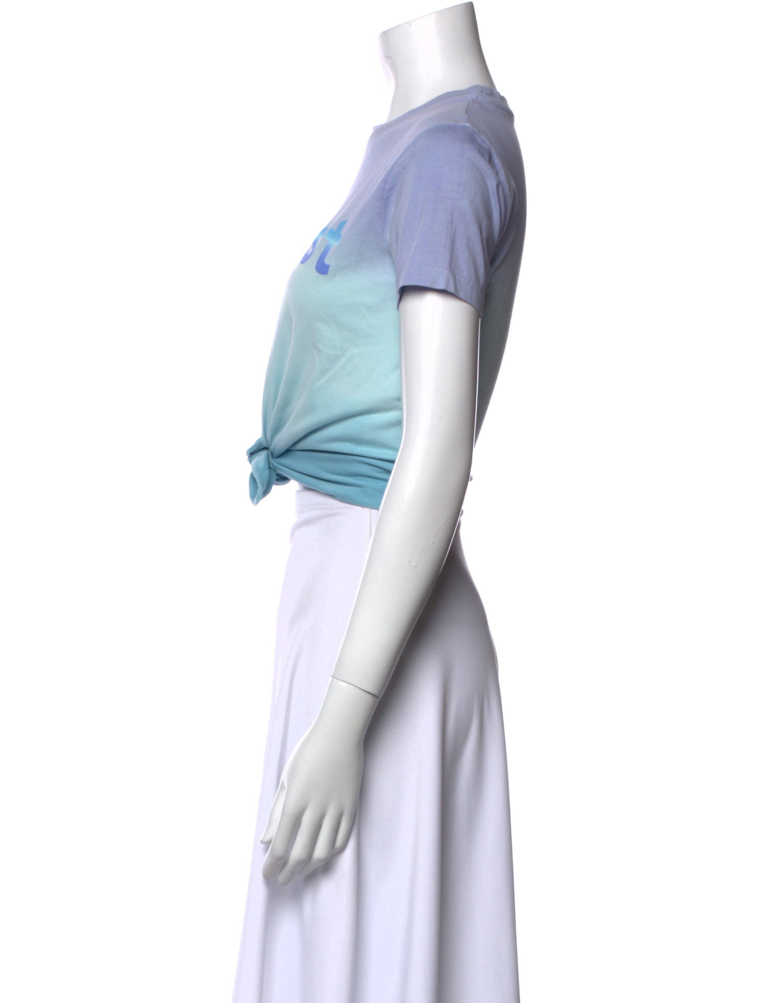 Peter Saville x Paco Rabanne Graphic Print Crew Neck Crop Top