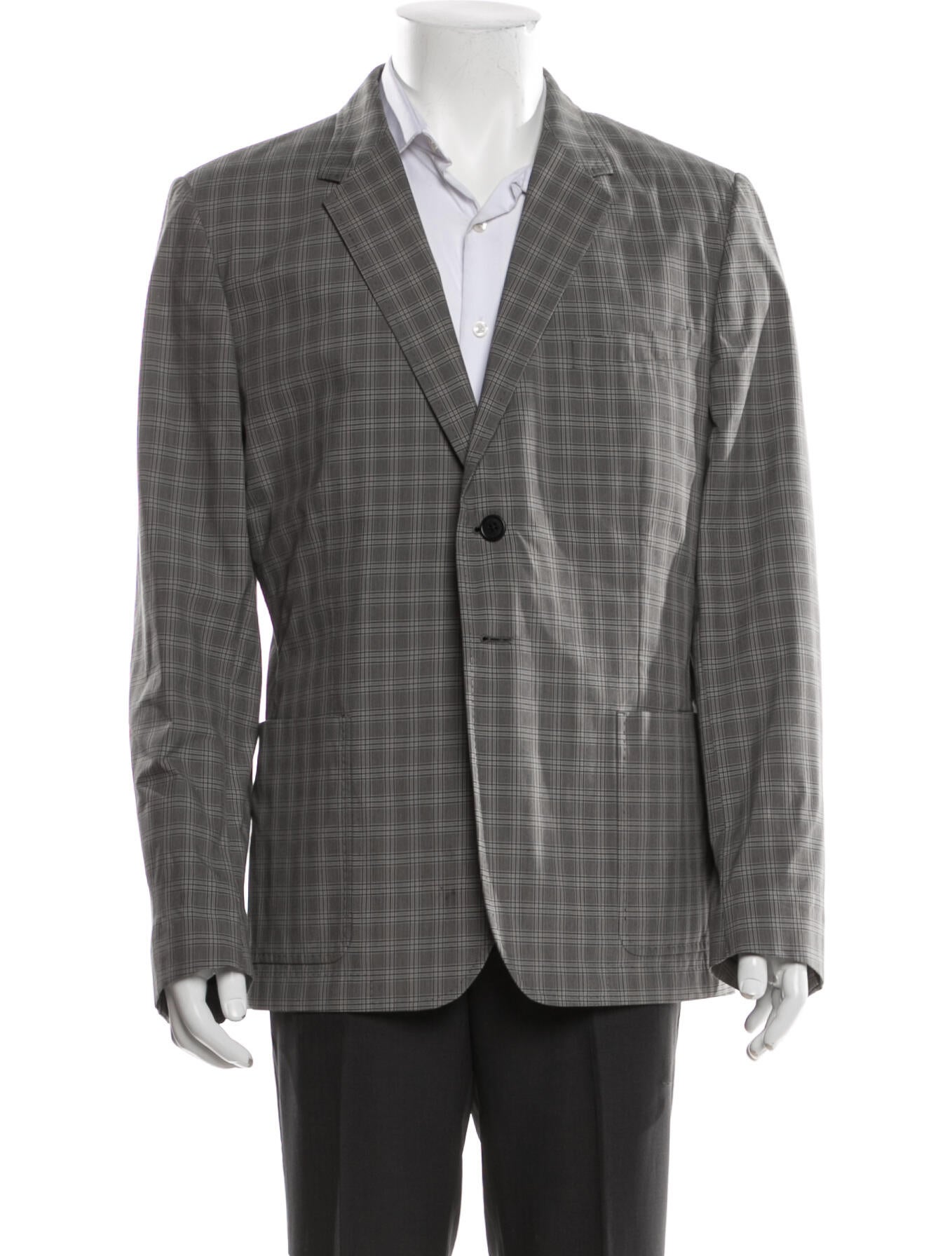 PS by Paul Smith Plaid Print Moto Jacket
