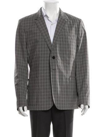 PS by Paul Smith Plaid Print Moto Jacket