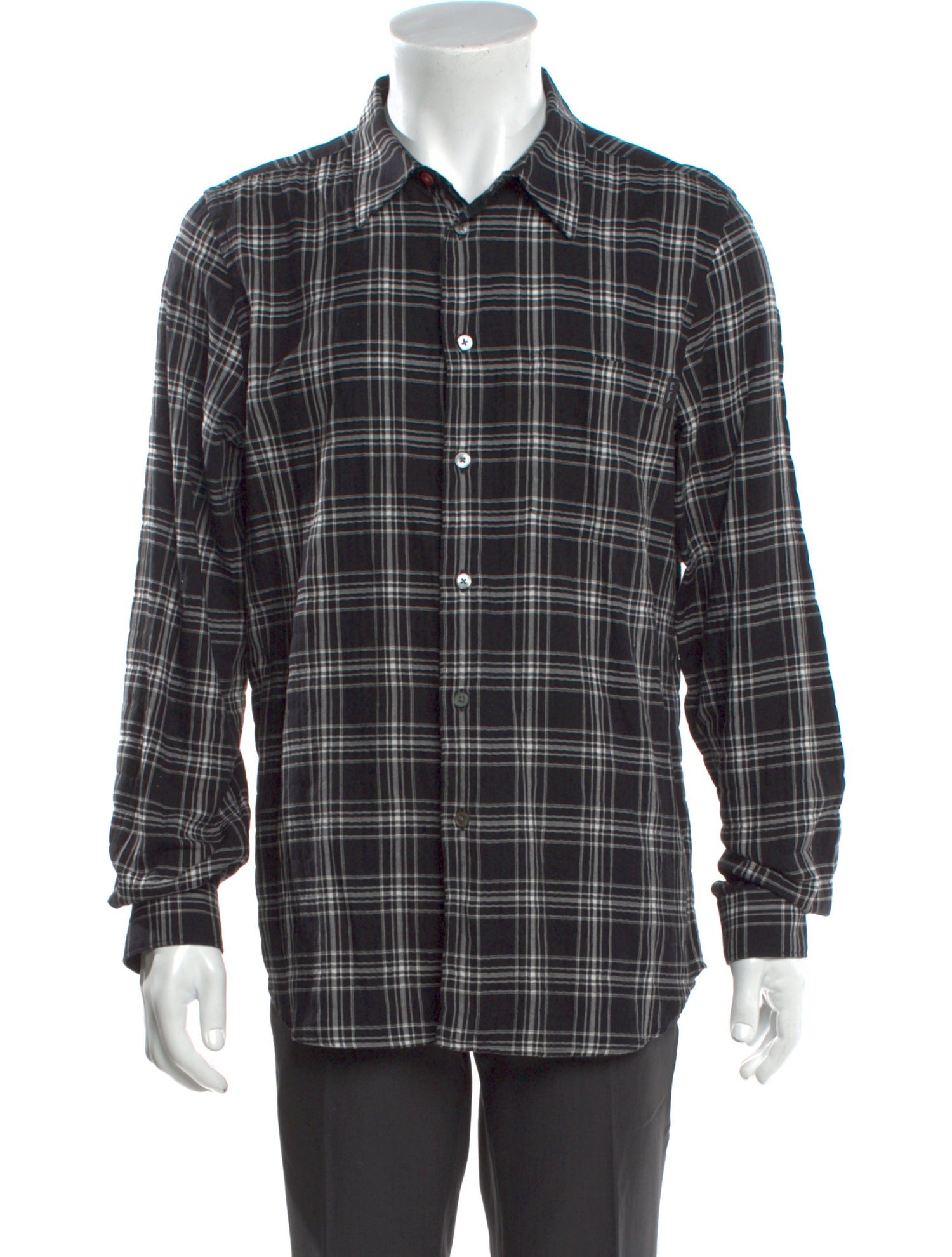 PS by Paul Smith Plaid Print Long Sleeve Shirt