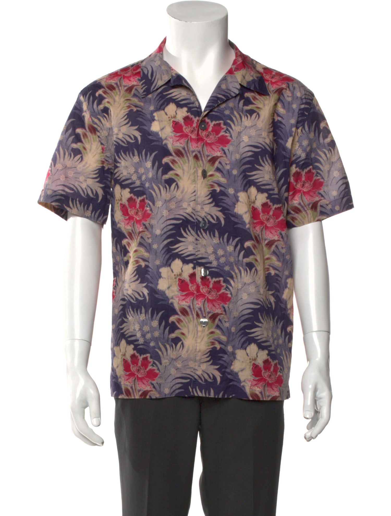 PS by Paul Smith Floral Print Short Sleeve Shirt