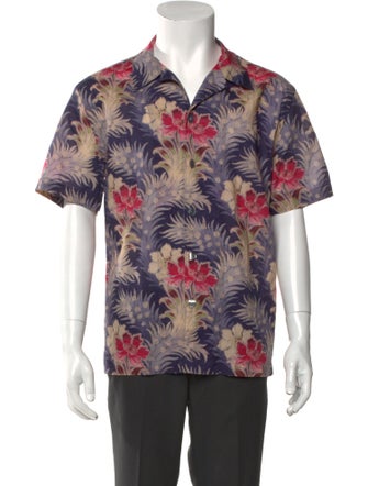 PS by Paul Smith Floral Print Short Sleeve Shirt