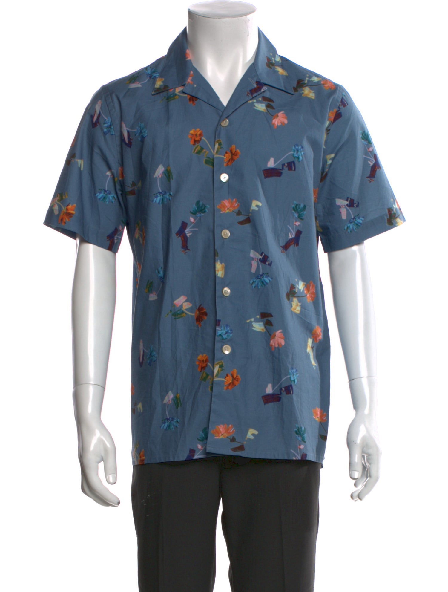 PS by Paul Smith Floral Print Short Sleeve Shirt