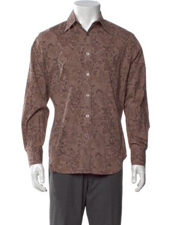 PS by Paul Smith Floral Print Long Sleeve Shirt