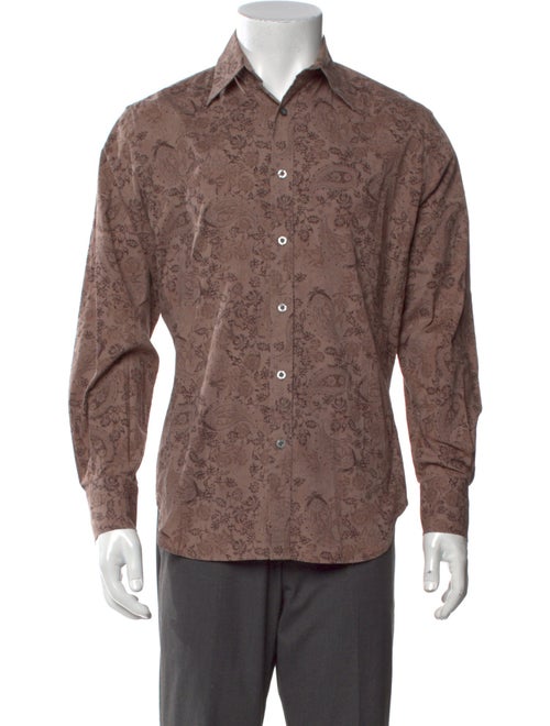 PS by Paul Smith Floral Print Long Sleeve Shirt