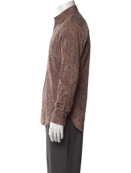 PS by Paul Smith Floral Print Long Sleeve Shirt