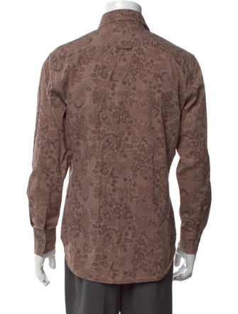 PS by Paul Smith Floral Print Long Sleeve Shirt