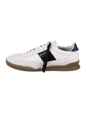 PS by Paul Smith Leather Colorblock Pattern Sneakers
