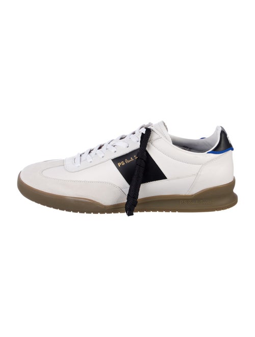 PS by Paul Smith Leather Colorblock Pattern Sneakers