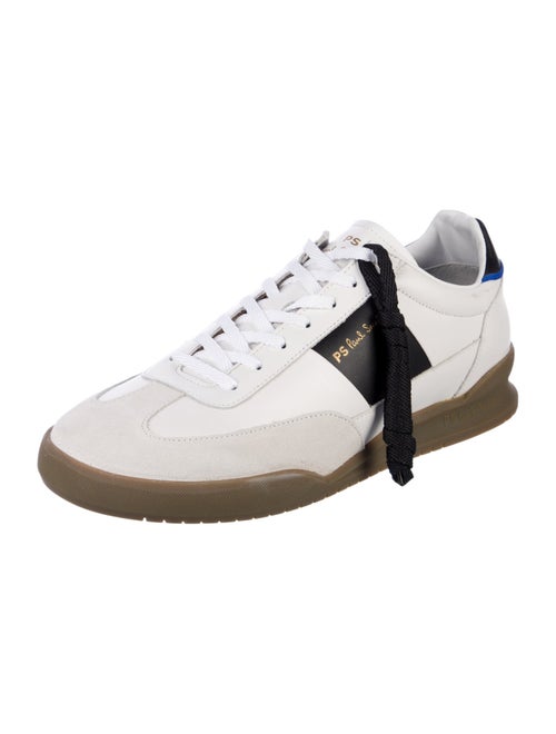 PS by Paul Smith Leather Colorblock Pattern Sneakers