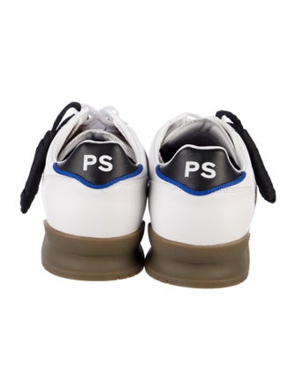 PS by Paul Smith Leather Colorblock Pattern Sneakers