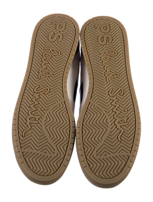 PS by Paul Smith Leather Colorblock Pattern Sneakers