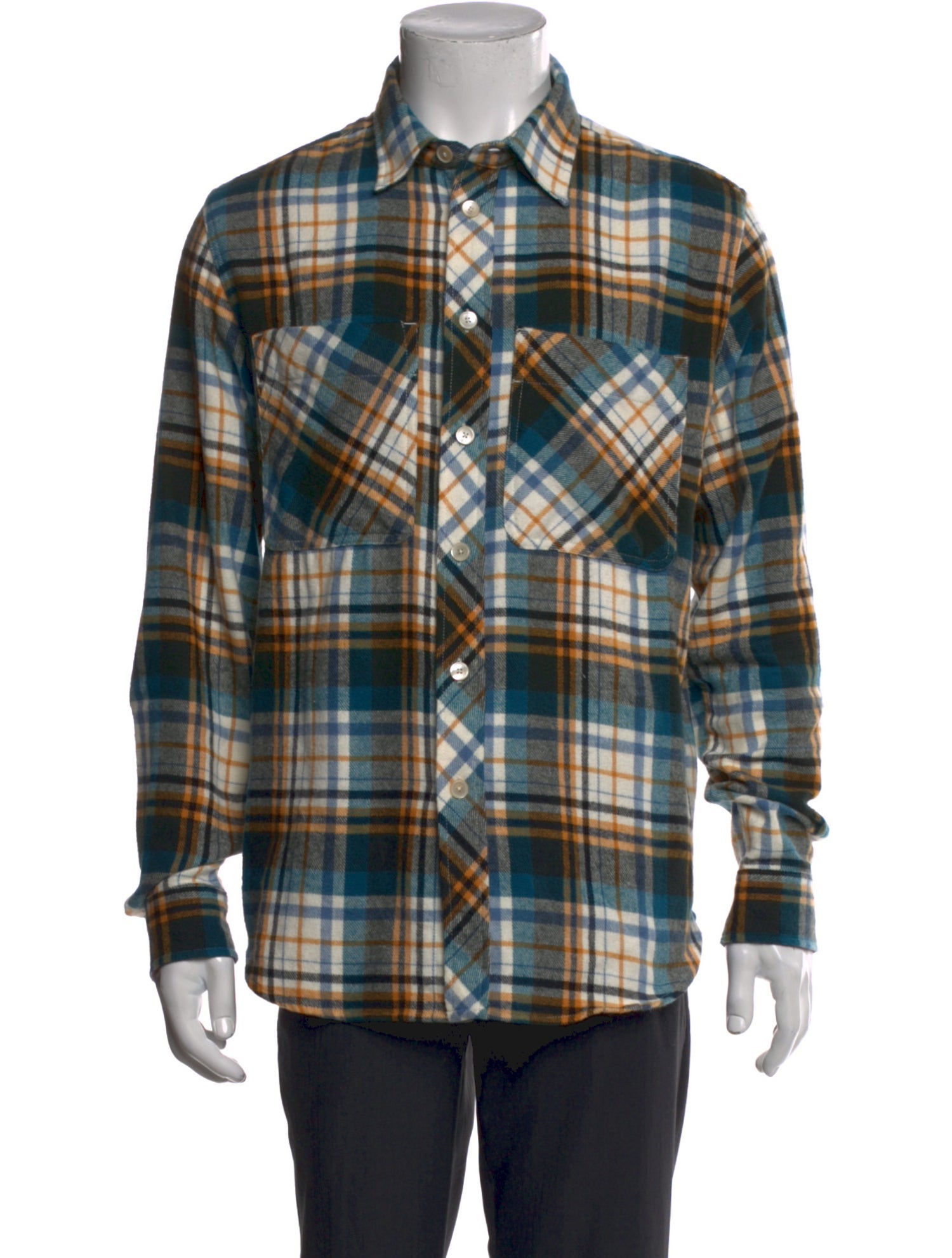 PS by Paul Smith Plaid Print Long Sleeve Western Shirt