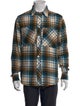 PS by Paul Smith Plaid Print Long Sleeve Western Shirt