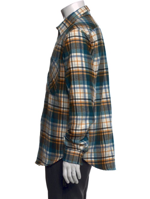 PS by Paul Smith Plaid Print Long Sleeve Western Shirt