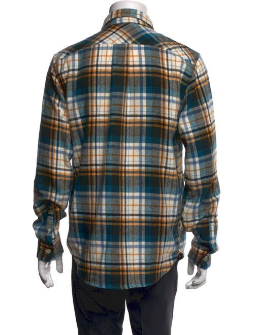 PS by Paul Smith Plaid Print Long Sleeve Western Shirt