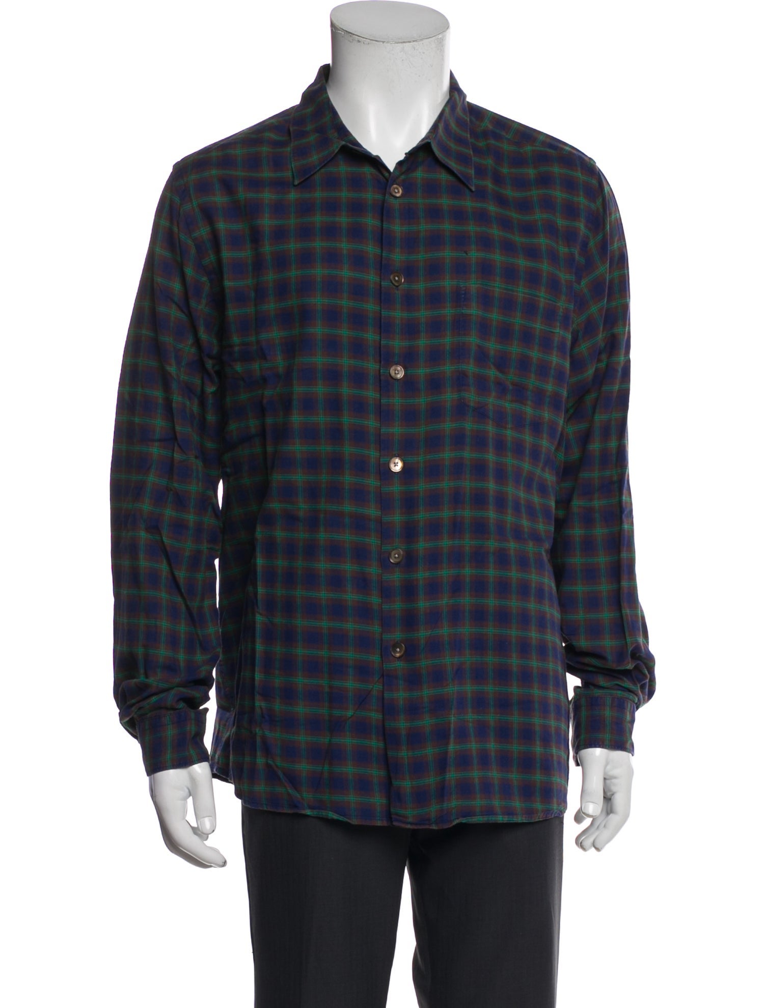 PS by Paul Smith Plaid Print Long Sleeve Shirt