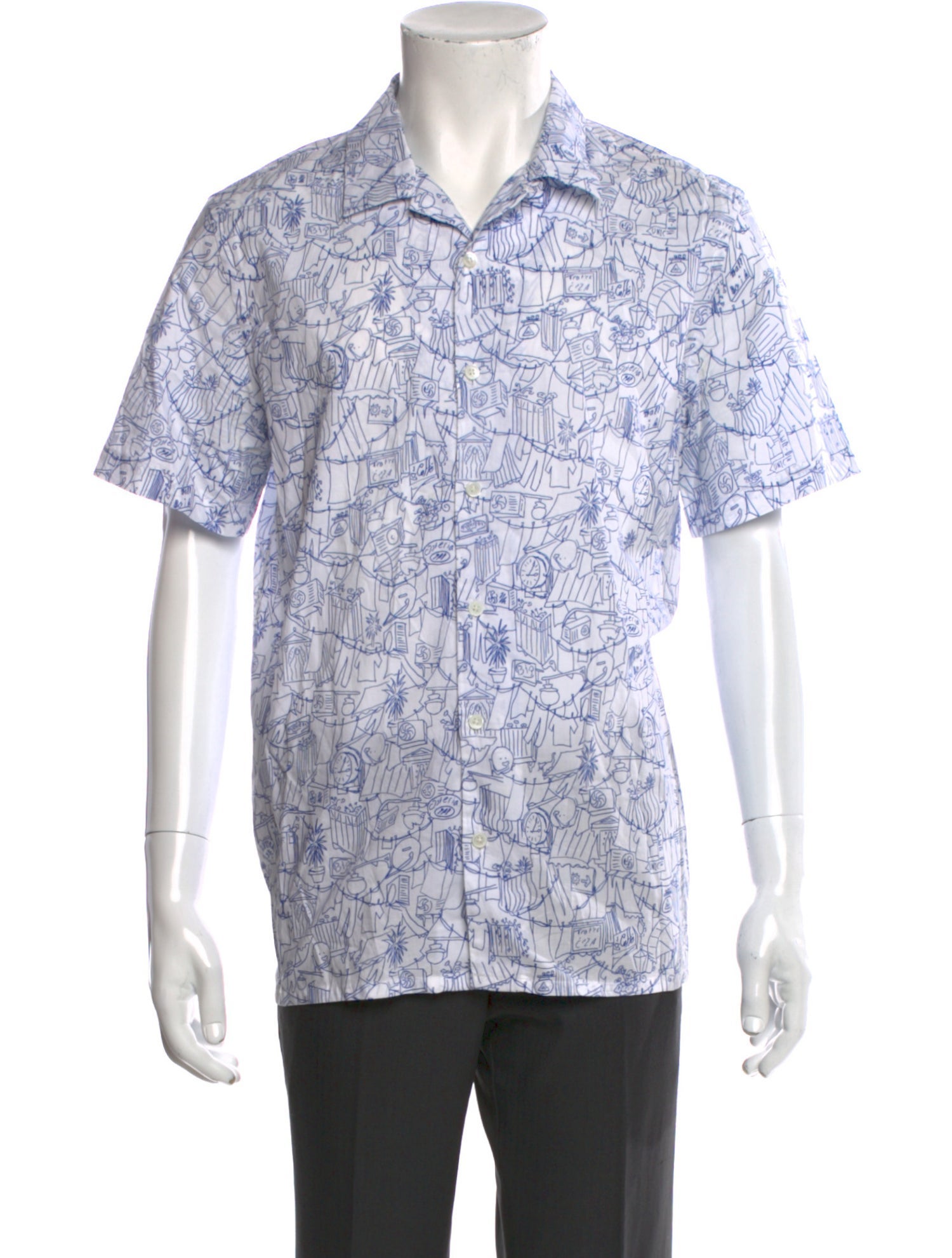 PS by Paul Smith Paisley Print Short Sleeve Shirt