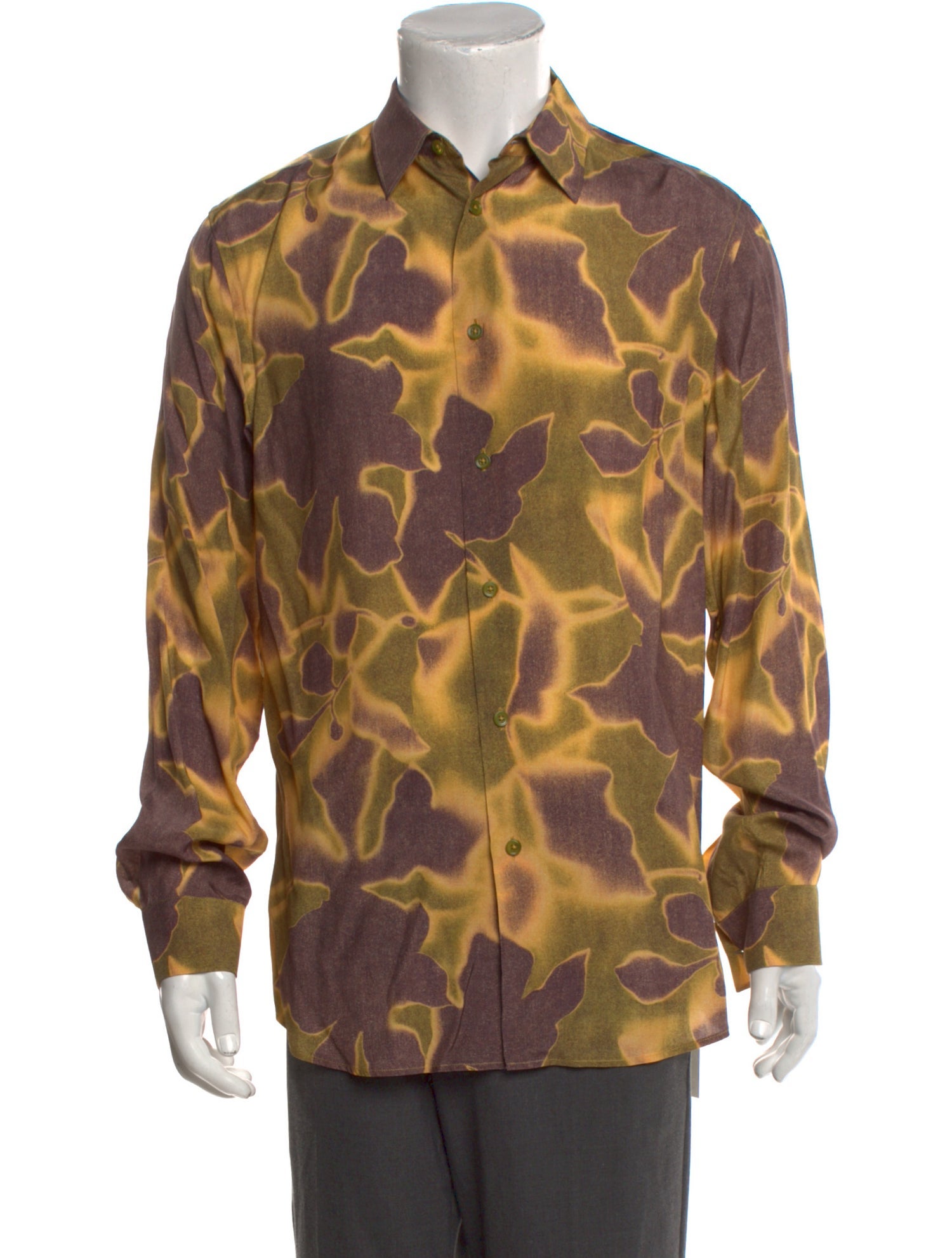 PS by Paul Smith Tie-Dye Print Long Sleeve Shirt