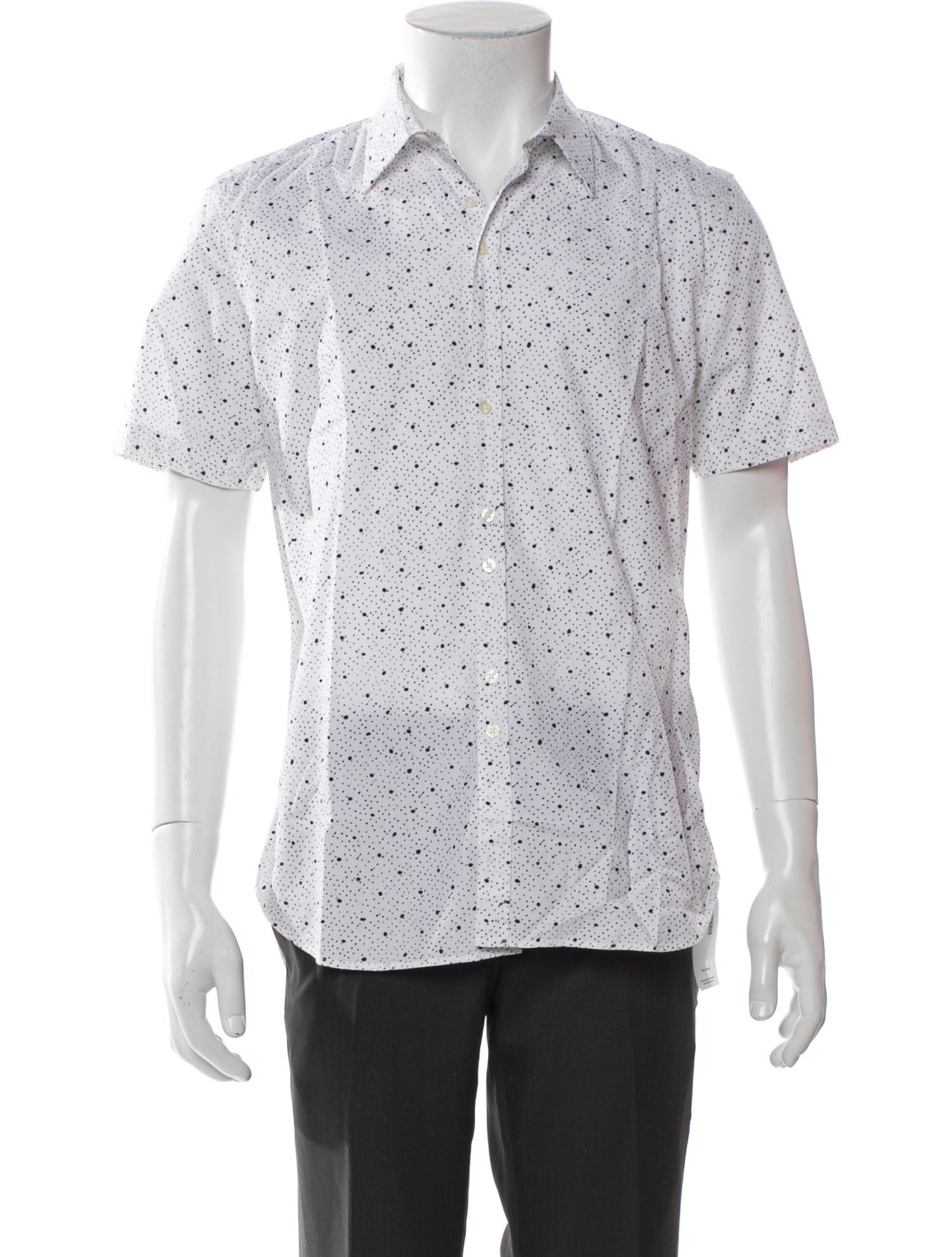 PS by Paul Smith Polka Dot Print Short Sleeve Shirt