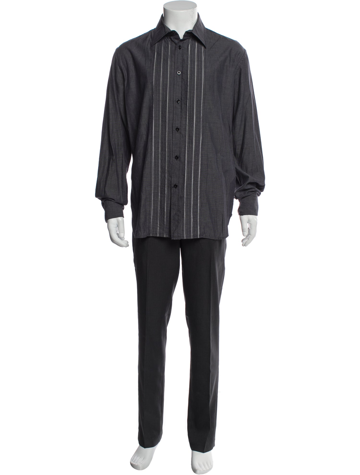 PS by Paul Smith Striped Long Sleeve Dress Shirt