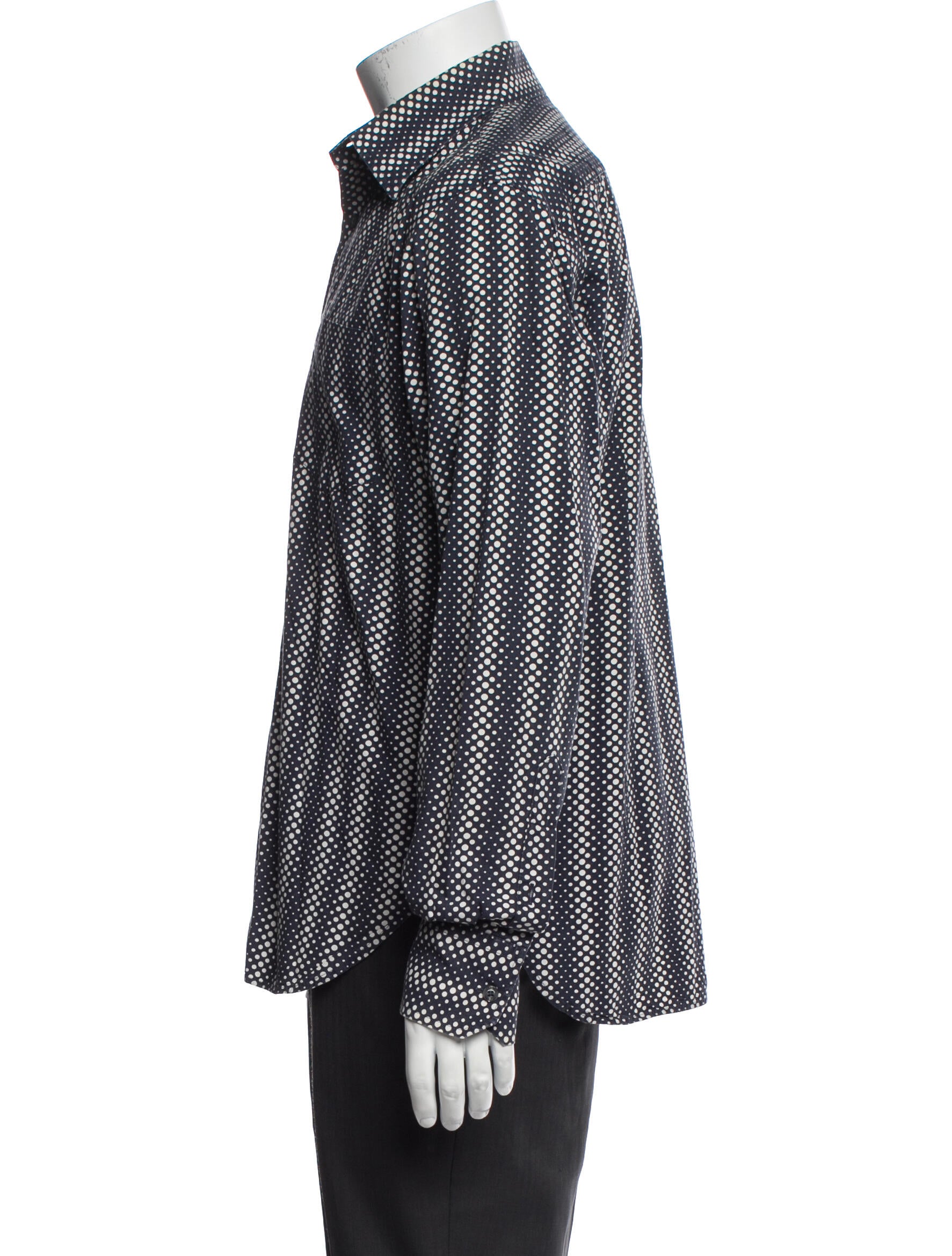 PS by Paul Smith Polka Dot Print Long Sleeve Shirt