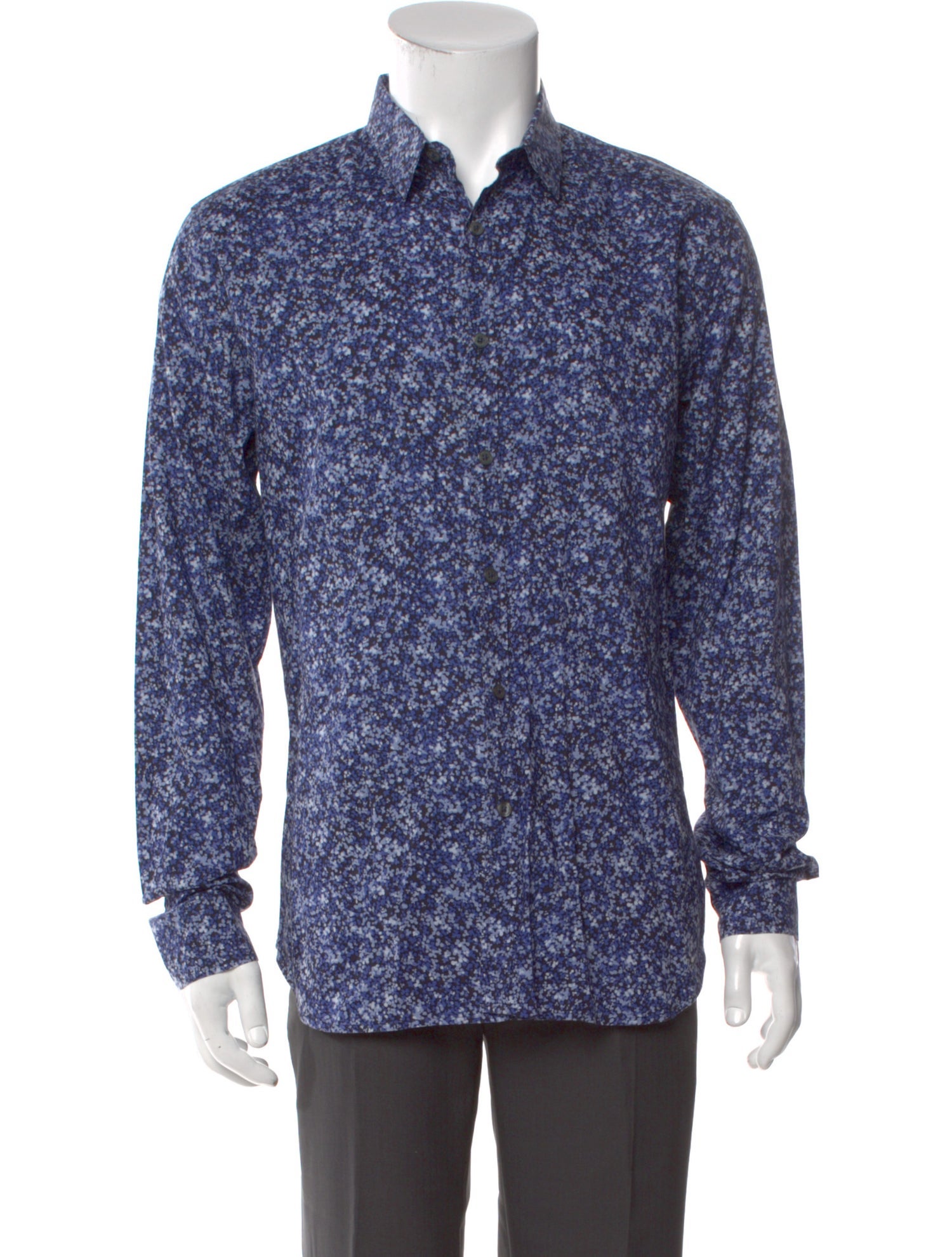 PS by Paul Smith Paisley Print Long Sleeve Dress Shirt