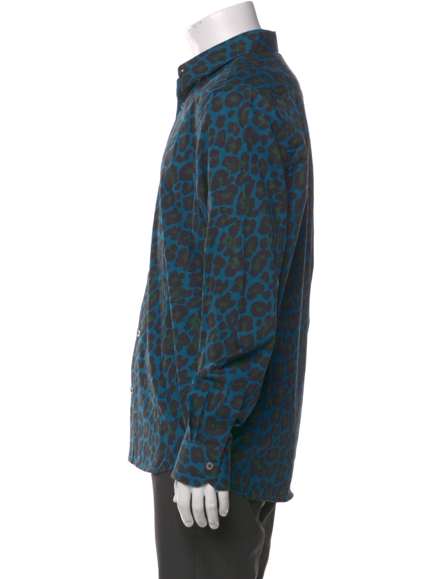 PS by Paul Smith Animal Print Long Sleeve Shirt