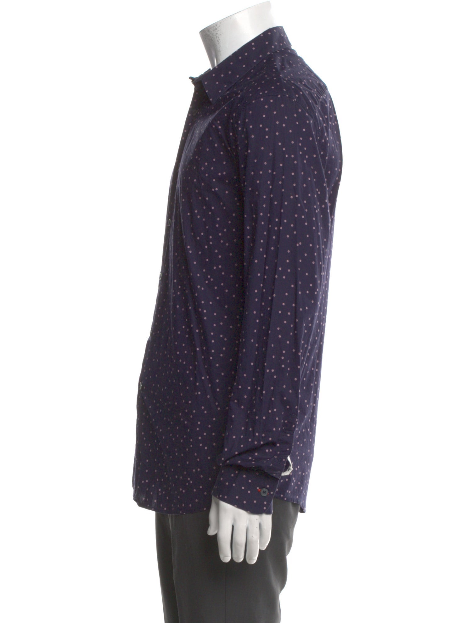 PS by Paul Smith Polka Dot Print Long Sleeve Shirt