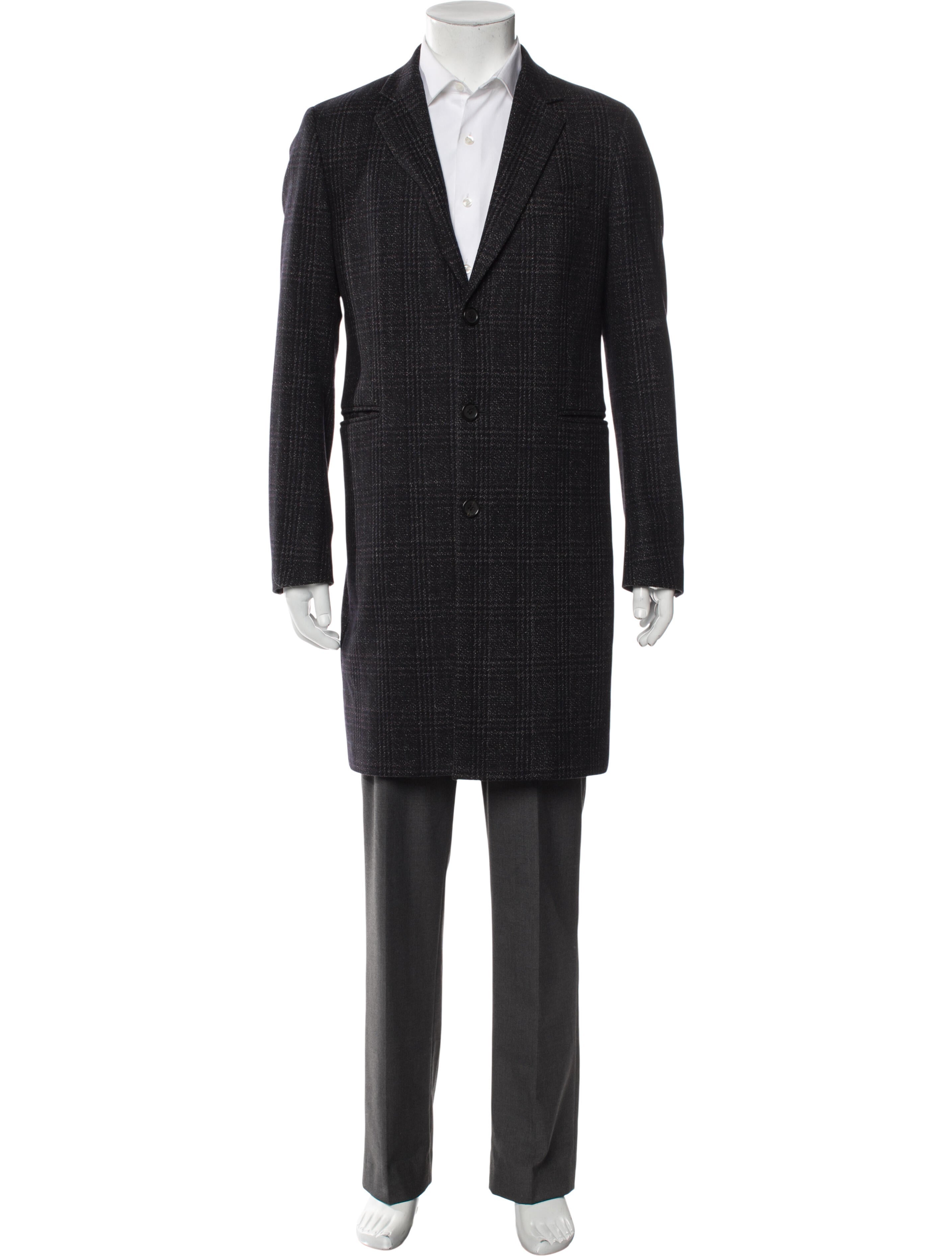 PS by Paul Smith Tweed Pattern Overcoat