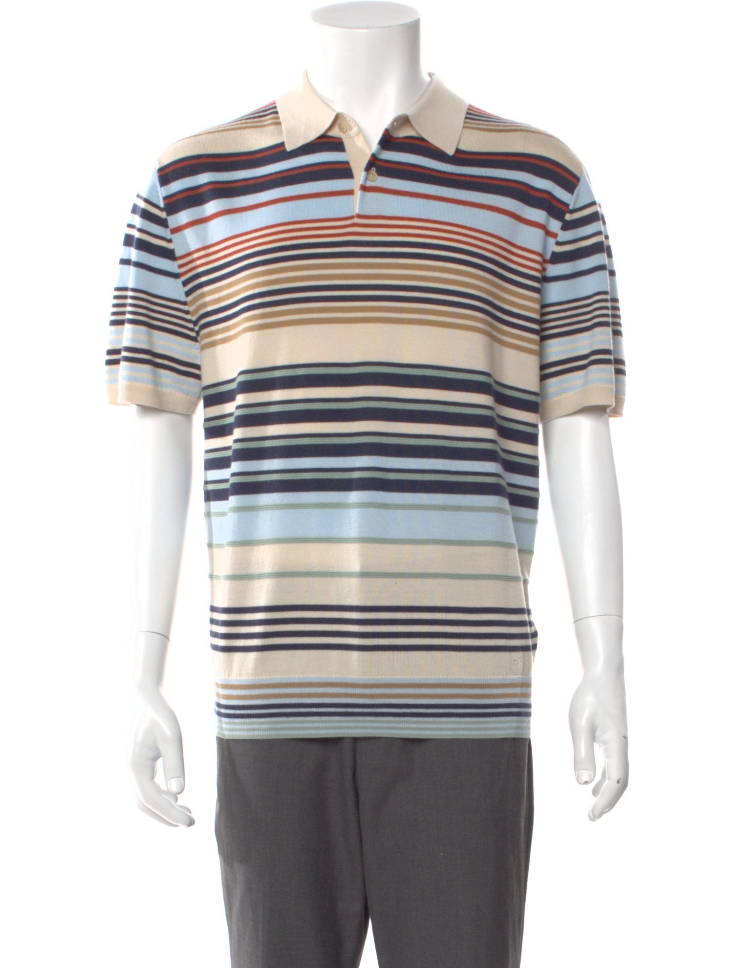 PS by Paul Smith Merino Wool Striped Polo Shirt