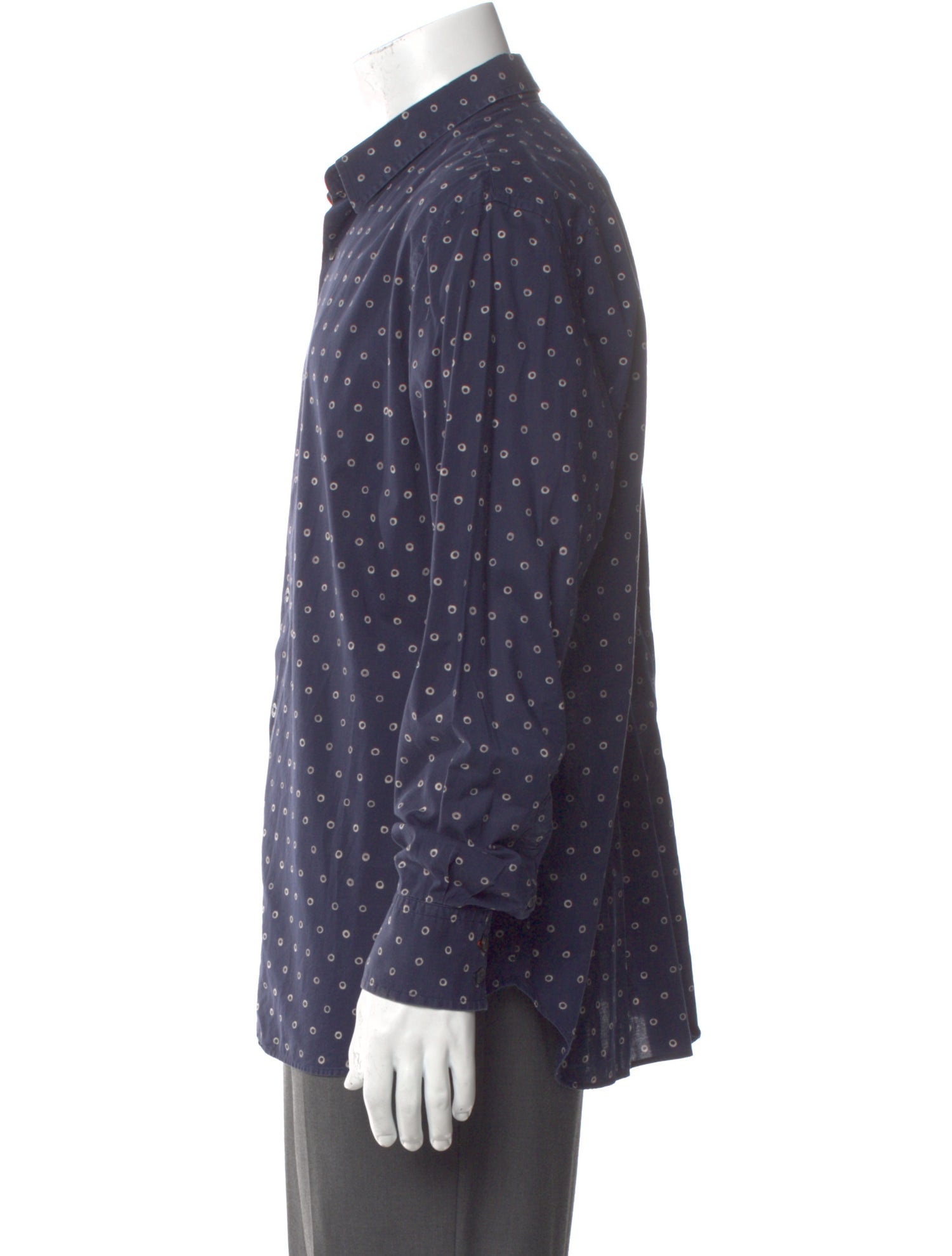 PS by Paul Smith Polka Dot Print Long Sleeve Shirt