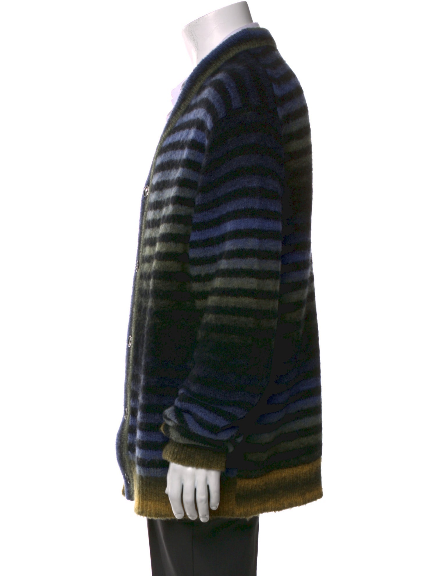 PS by Paul Smith Wool Striped Cardigan